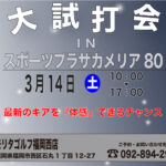 大試打会 カメリア80